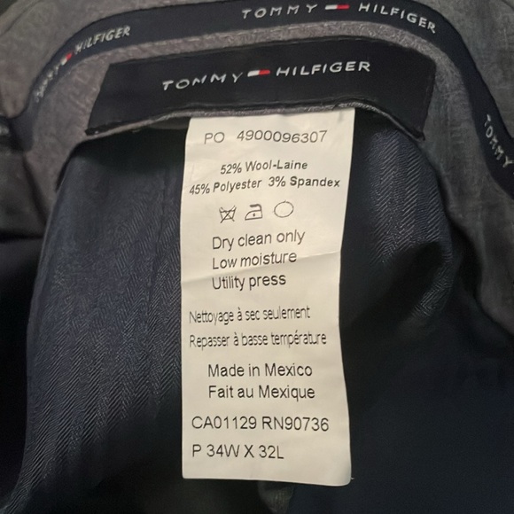 🆓 Tie .2Pcs 🎄Tommy Hilfiger Modern Fit Flex Suit Separates Coat, Gray like new. - Picture 17 of 17